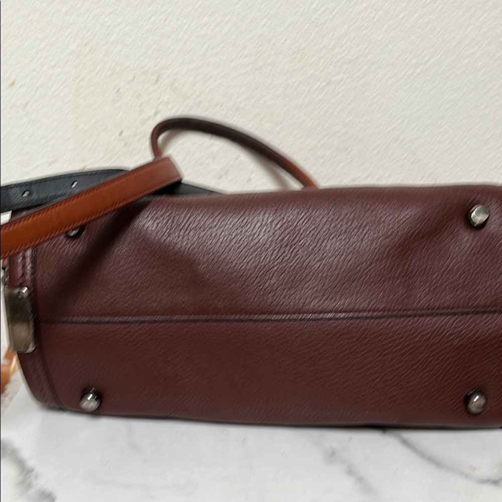 Coach Brown and Tan Satchel with Elegant Design - Picture 10 of 16